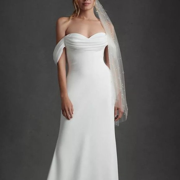 Anthropologie Tadashi Shoji Amy Wedding Gown Size 0, 2, 4, 6 NEW - Picture 1 of 11